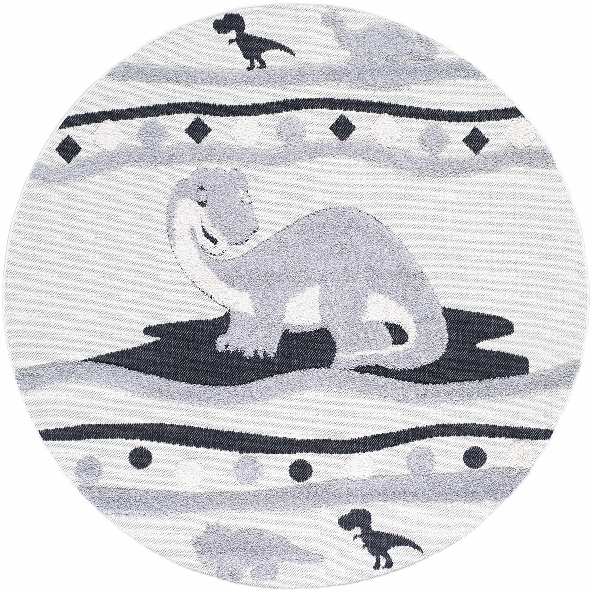 Kids Dinosaur Animal Print Nursery Area Rug - Clearance-Rugs-Parc Decor