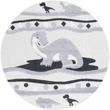 Kids Dinosaur Animal Print Nursery Area Rug - Clearance-Rugs-Parc Decor