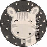 Kids Giraffe Bowtie Animal Print Nursery Area Rug - Clearance-Rugs-Parc Decor