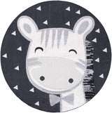 Kids Giraffe Bowtie Animal Print Nursery Area Rug - Clearance-Rugs-Parc Decor