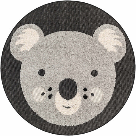 Kids Koala Animal Print Nursery Area Rug - Clearance-Rugs-Parc Decor