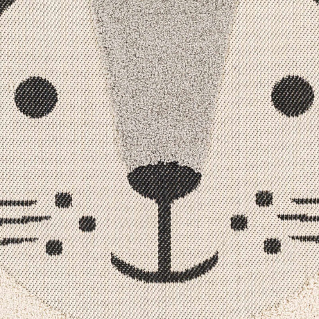 Kids Lion Animal Print Nursery Area Rug - Clearance-Rugs-Parc Decor