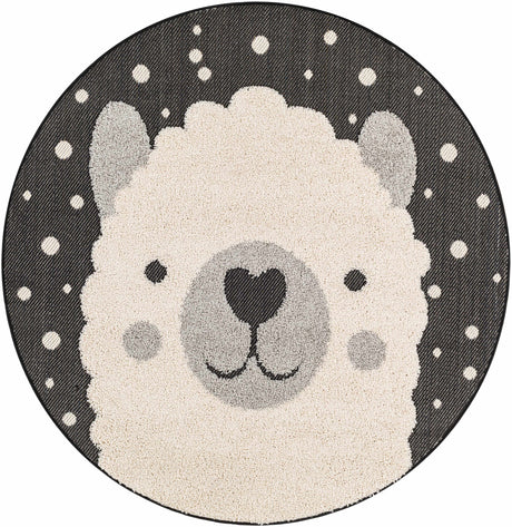 Kids Llama Animal Print Nursery Area Rug - Clearance-Rugs-Parc Decor
