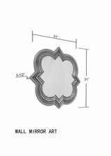 Killester Gold Frame Rectangular Mirror-Mirrors-Parc Decor