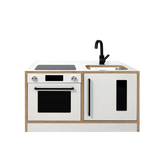 Kitchenette Mini – White & Oak Pretend Play Station