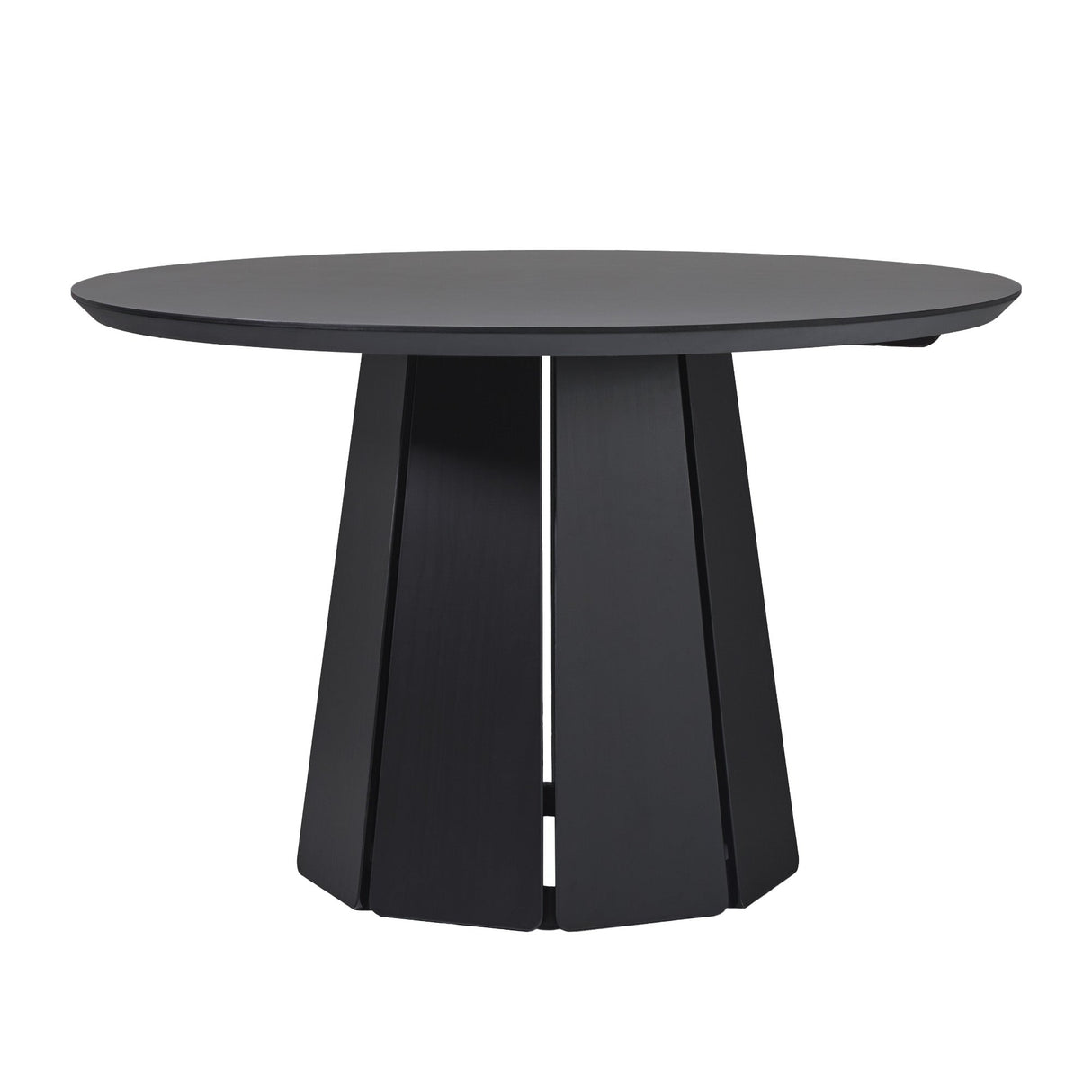 Koa 48" Round Solid Wood Pedestal Dining Table