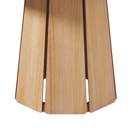 Koa 48" Round Solid Wood Pedestal Dining Table-Dining / Kitchen-Parc Decor