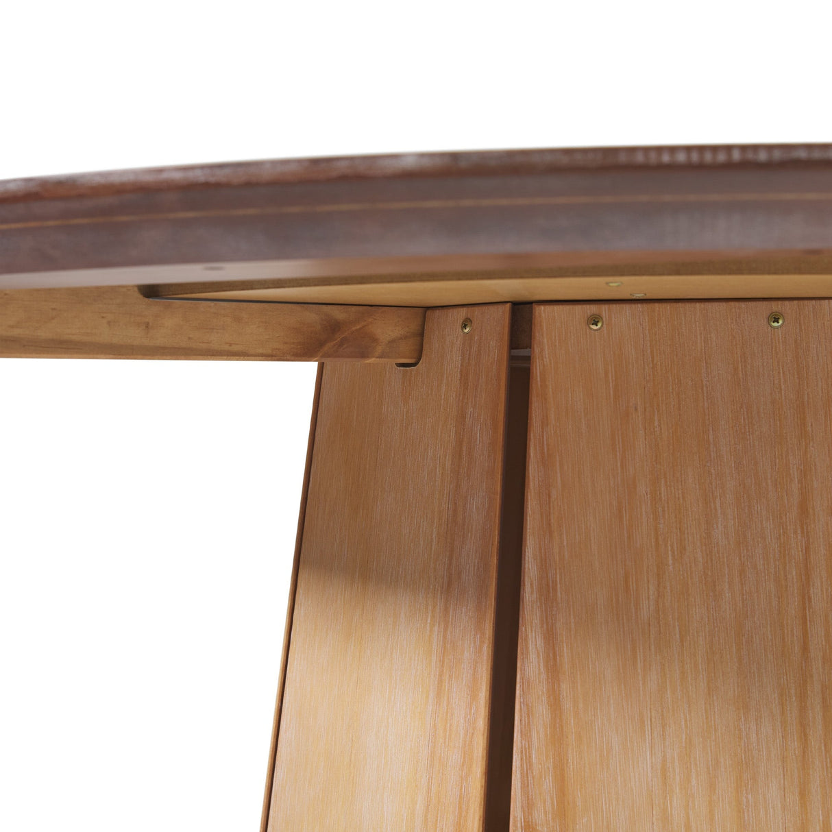 Koa 48" Round Solid Wood Pedestal Dining Table-Dining / Kitchen-Parc Decor