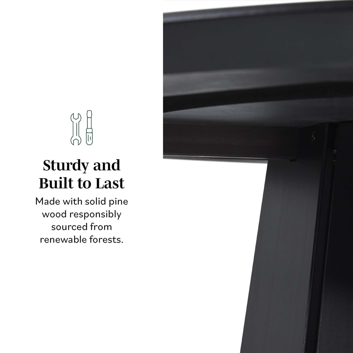 Koa 48" Round Solid Wood Pedestal Dining Table-Dining / Kitchen-Parc Decor