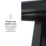 Koa 48" Round Solid Wood Pedestal Dining Table-Dining / Kitchen-Parc Decor