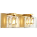 Kolt Chrome Modern 2-Light Bathroom Vanity Light