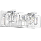 Kolt Chrome Modern 2-Light Bathroom Vanity Light