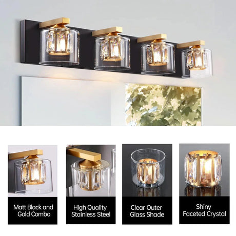 Kolt Modern 4-Light Bathroom Vanity Light