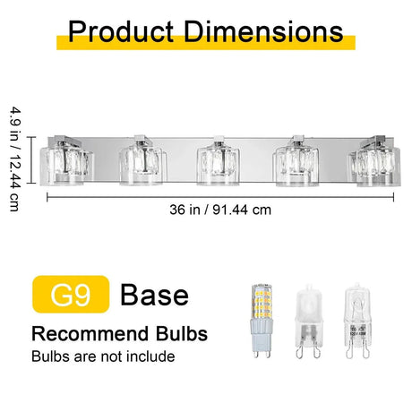 Kolt Modern 5-Light Bathroom Vanity Light