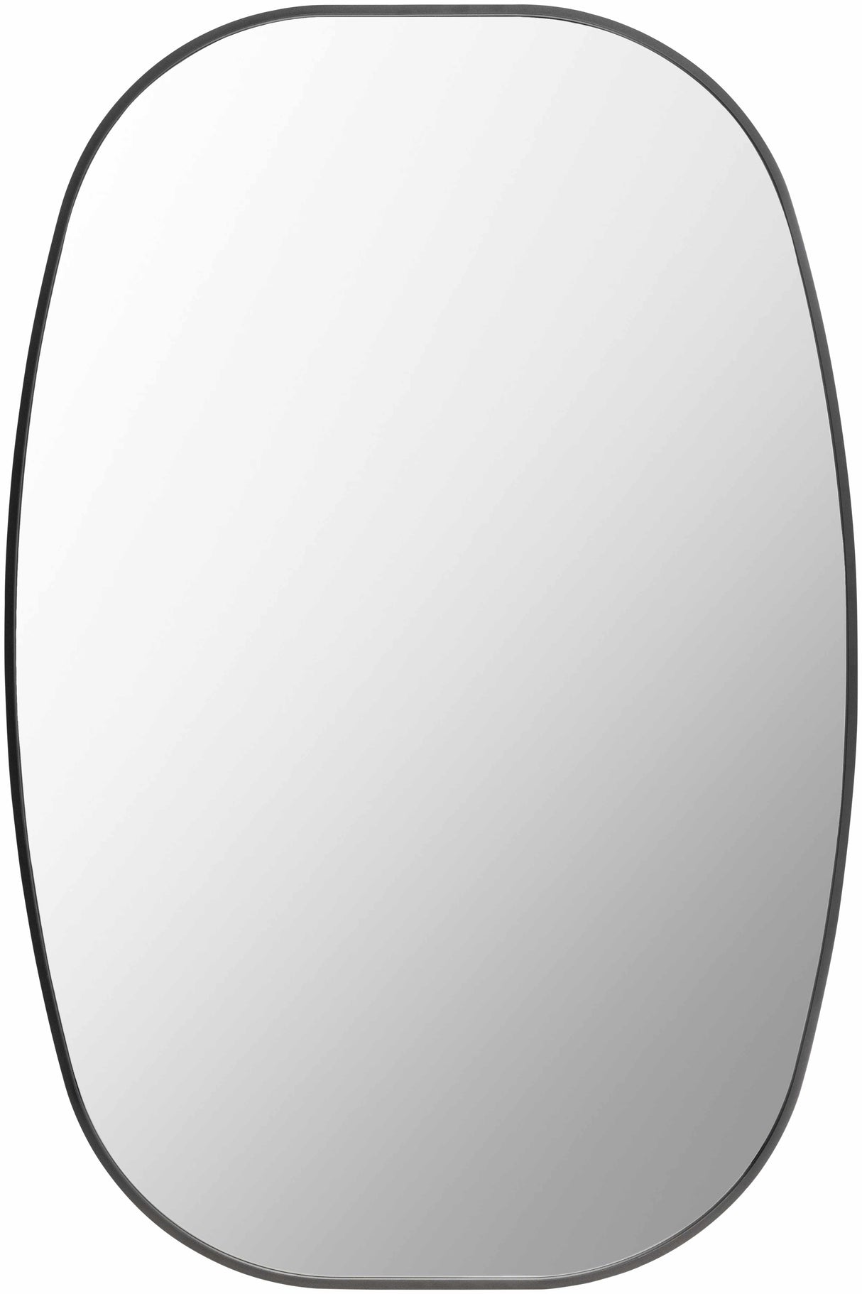 Kopparberg Black Gold Frame Round Mirror-Mirrors-Parc Decor