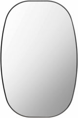 Kopparberg Black Gold Frame Round Mirror-Mirrors-Parc Decor