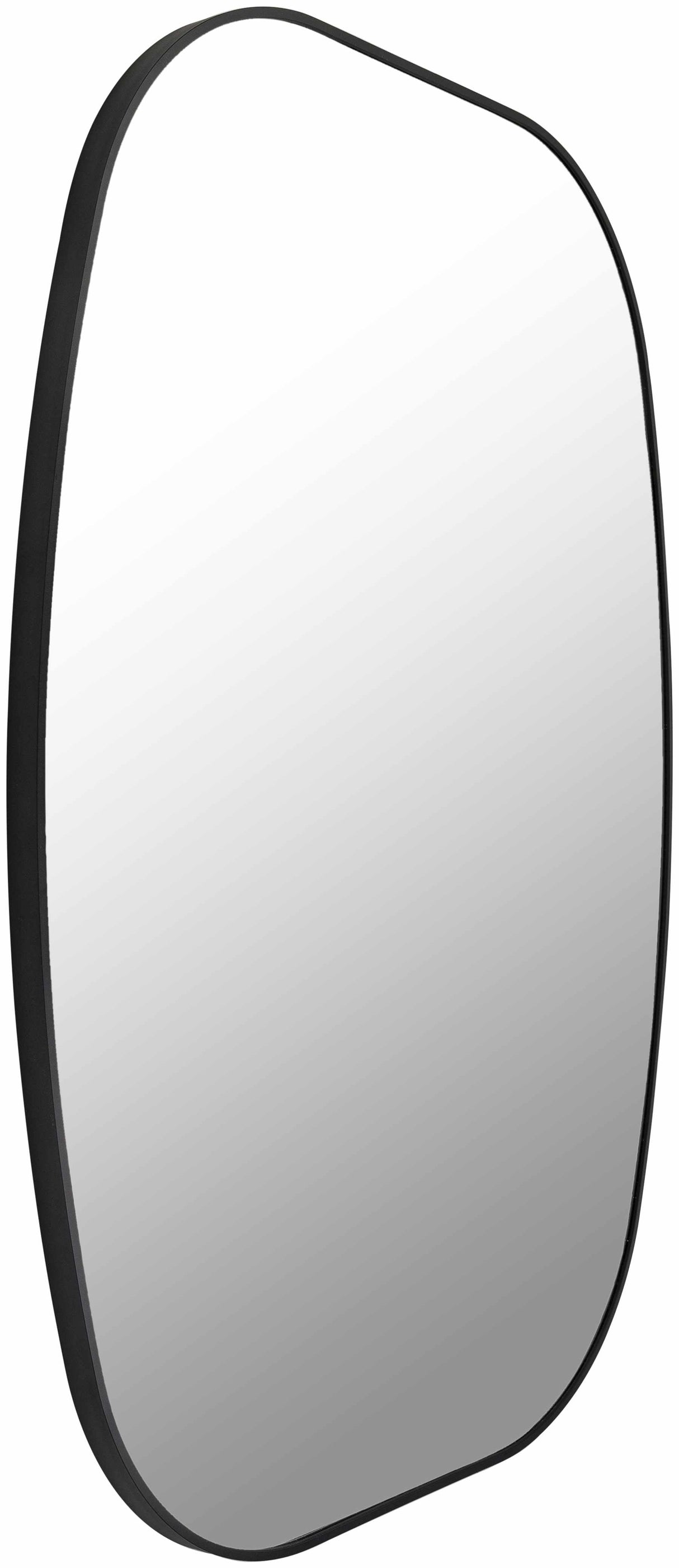 Kopparberg Black Gold Frame Round Mirror-Mirrors-Parc Decor