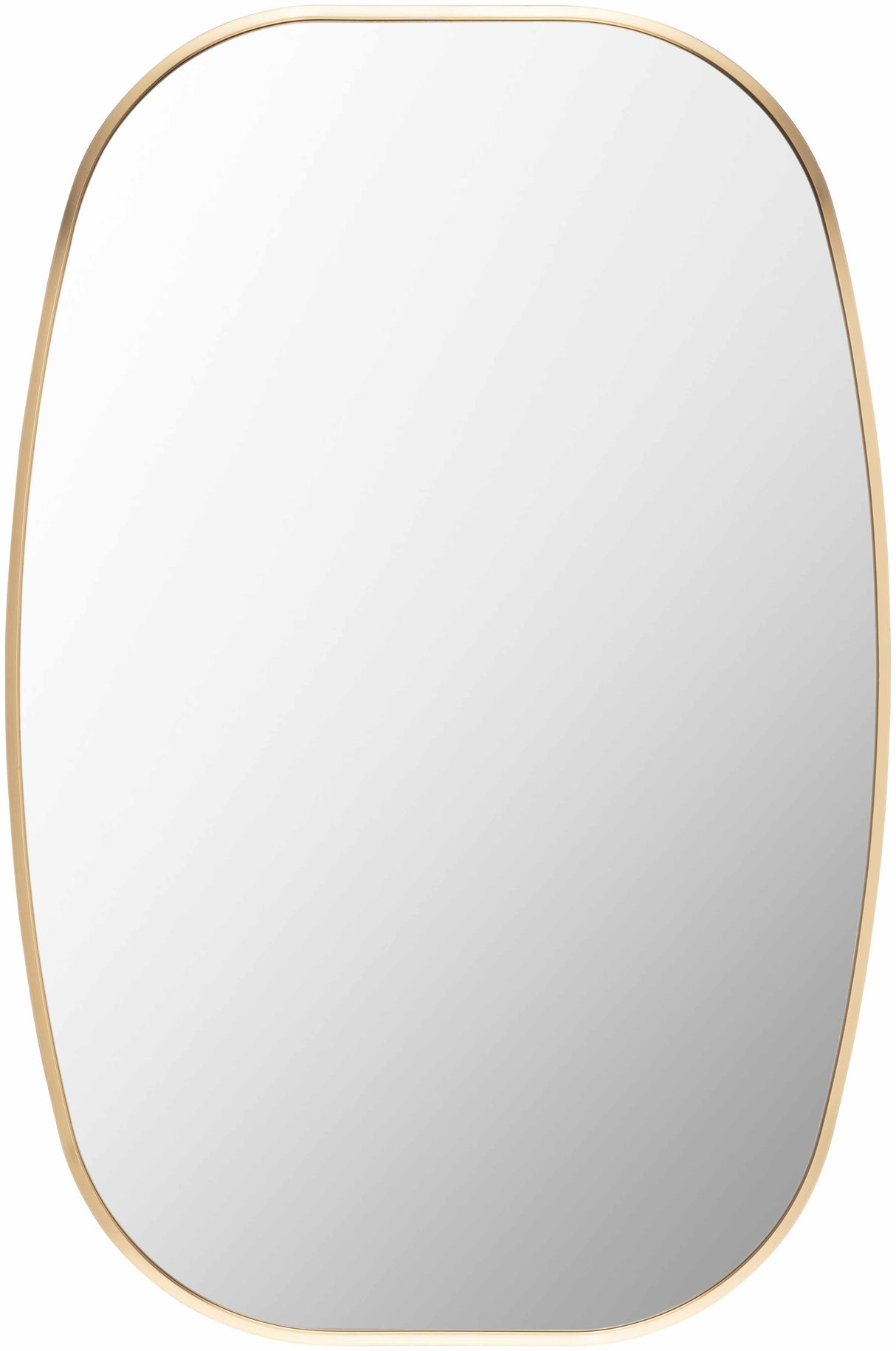 Kopparberg Gold Frame Round Mirror-Mirrors-Parc Decor