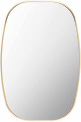 Kopparberg Gold Frame Round Mirror-Mirrors-Parc Decor