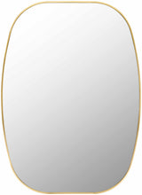 Kopparberg Gold Frame Round Mirror-Mirrors-Parc Decor