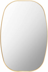 Kopparberg Gold Frame Round Mirror-Mirrors-Parc Decor