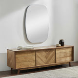 Kopparberg Metallic Silver Gold Frame Round Mirror-Mirrors-Parc Decor