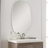 Kopparberg Metallic Silver Gold Frame Round Mirror-Mirrors-Parc Decor