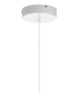 Kordan 8"W 1-Light LED Matte White Metal Hourglass Mini Pendant Light Fixture by Kichler