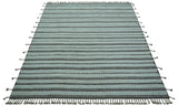 Krabi Contemporary Ivory And Brown Hand Knotted Wool Rug