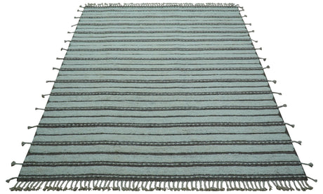 Krabi Contemporary Ivory And Brown Hand Knotted Wool Rug