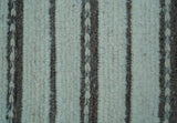 Krabi Contemporary Ivory And Brown Hand Knotted Wool Rug