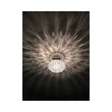 Krystal Ice 9"W 1-Light Semi-Flush Light Fixture by Kichler Chrome Glass Finish-Semi Flush Mount-Parc Decor