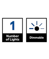 Krystal Ice 9"W 1-Light Semi-Flush Light Fixture by Kichler Chrome Glass Finish-Semi Flush Mount-Parc Decor