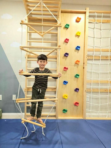 Ladder Attachment for Walnut, Neem & Betula | Wooden Climbing Ladder Add-On for Swedish Ladders