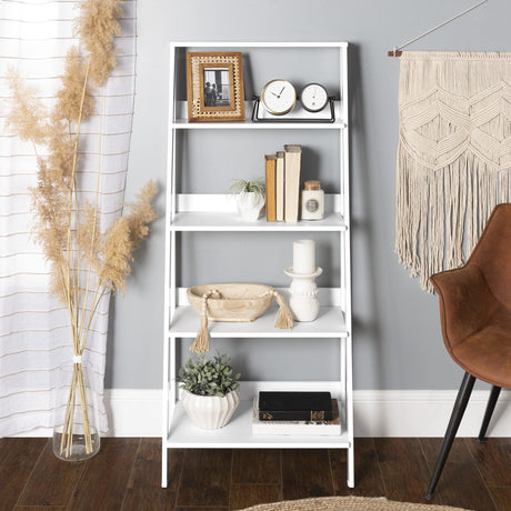 Ladder Wooden Shelf-Home Office-Parc Decor
