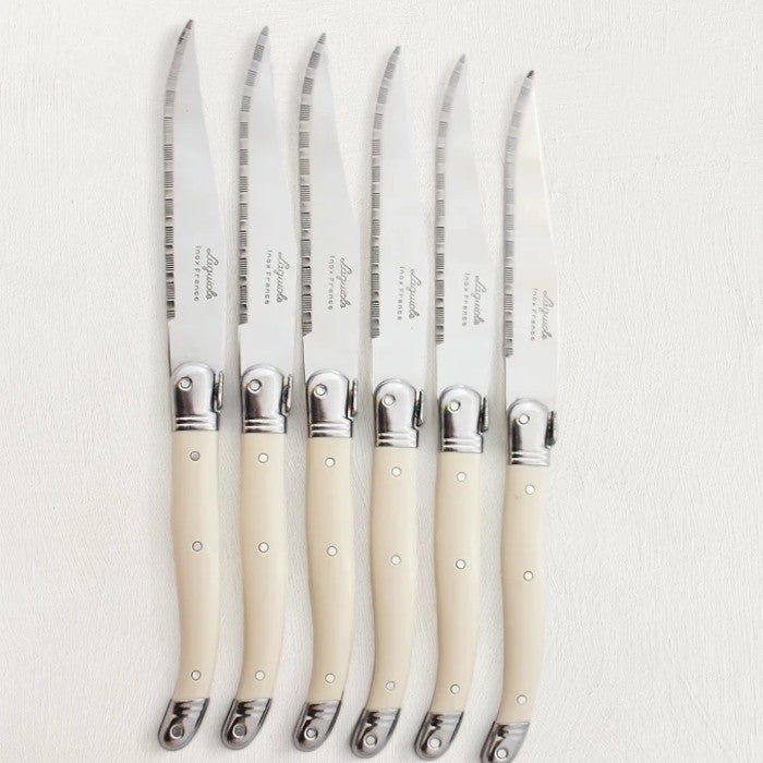 Laguiole Ivory Knives Cutlery Set in Presentation Box, Set of 6-Utensils-Parc Decor