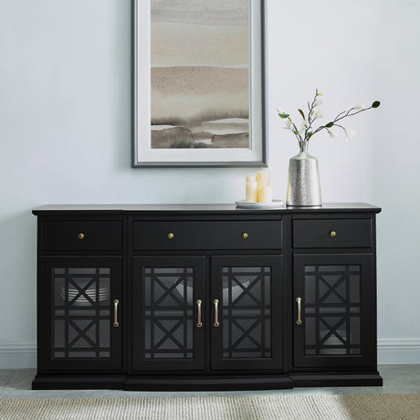Landon Fretwork Buffet Sideboard & TV Stand-Dining / Kitchen-Parc Decor