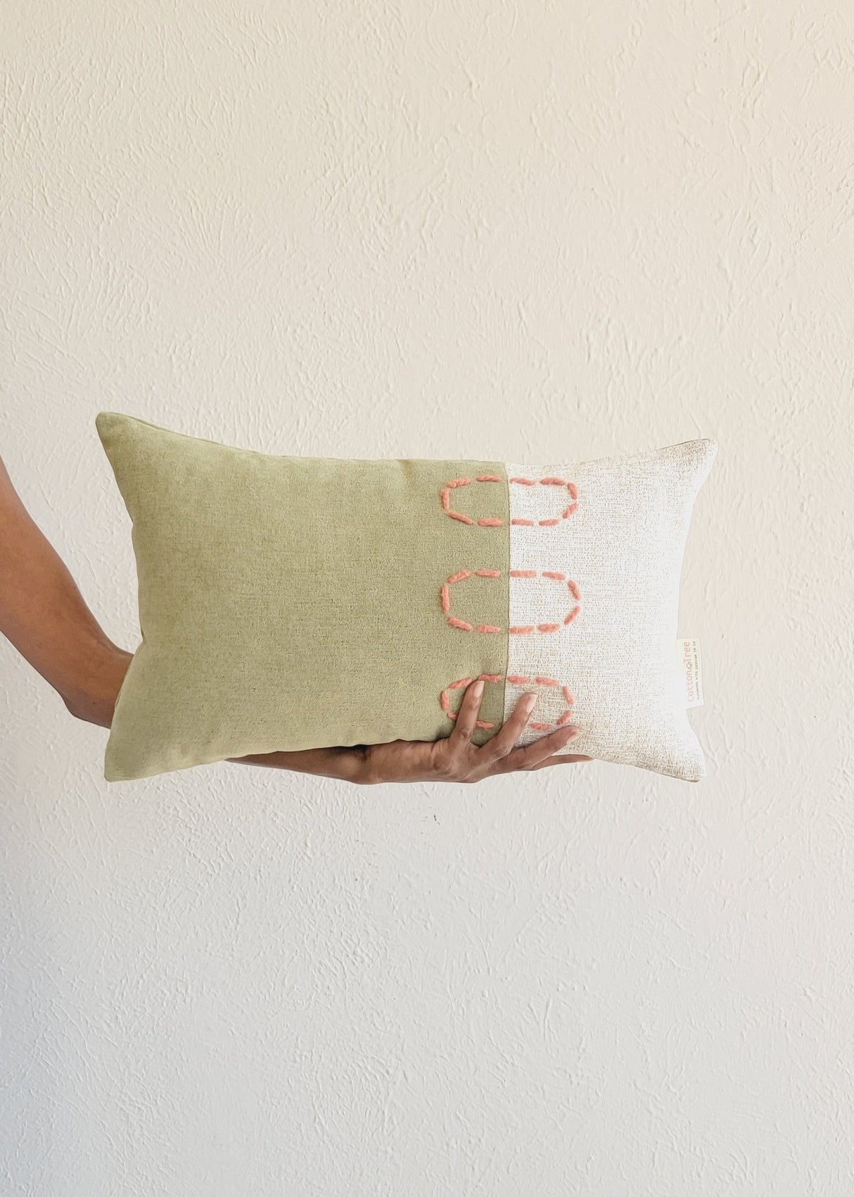 Landscapes Block Throw Pillow