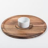 Large Chip n Dip with Ceramic Bowl-ceramics-Parc Decor