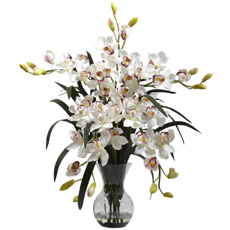 Large Cymbidium w/Vase Arrangement-Arrangement-Parc Decor