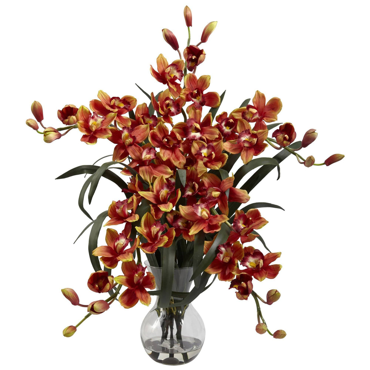Large Cymbidium w/Vase Arrangement-Arrangement-Parc Decor