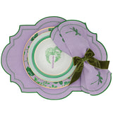 Large Forest Green Velvet Napkin Bow Tie - Set of 6-Napkin Holder-Parc Decor