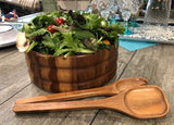 Large Salad Bowl with Servers - 330B3-Salad Bowl-Parc Decor