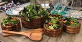 Large Salad Bowl with Servers and 4 Individuals - 330B7