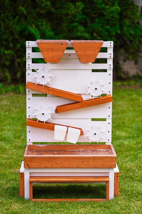 Large Wooden Water Table – Multi-Level Sensory Play Station-Outdoor-Parc Decor