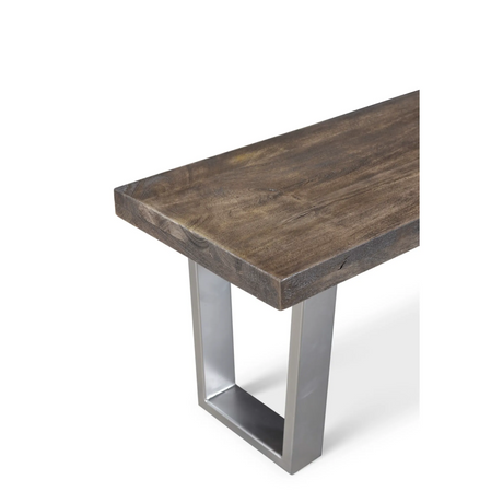 Lark Grey Mango Wood 3 Piece Dining Table Set-Dining Table-Parc Decor