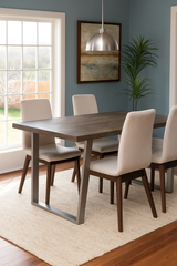 Lark Grey Mango Wood Dining Table-Dining Table-Parc Decor