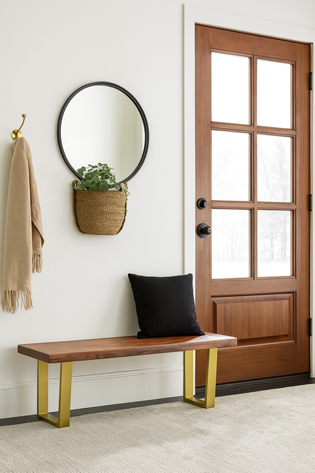 Lark Mango Wood Bench