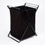 Laundry Hamper with Cotton Liner - Two Sizes - Steel + Cotton