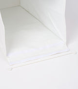Laundry Hamper with Cotton Liner - Two Sizes - Steel + Cotton
